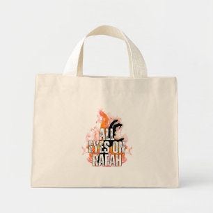 ALL EYES ON RAFAH - Rafah Gaza Palestine massacre  Mini Tote Bag