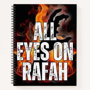 ALL EYES ON RAFAH - Rafah Gaza Palestine massacre  Notebook