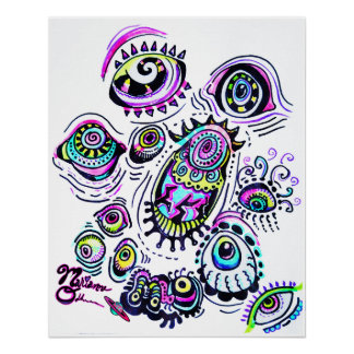 All Eyes On You M13 Colour Art Poster