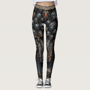 All Eyez On Me Crown Graphic   Urban Streetwear Leggings