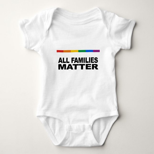 All families matter baby bodysuit (Front)