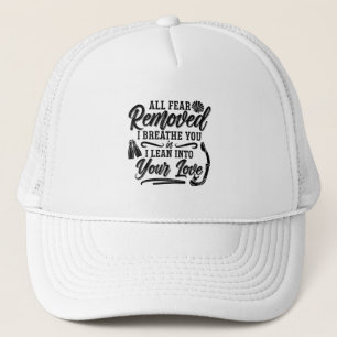All Fear Removed I Breathe Freediver Freediving Trucker Hat