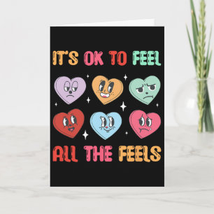 All Feels Counselor School Heart Valentine Mentals Card