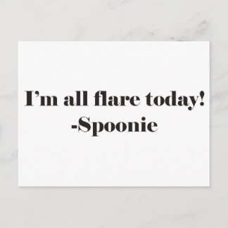 All Flare -Text Postcard