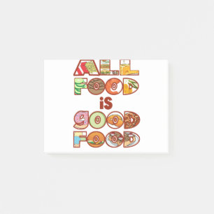 All food is good food! Intuitive eating - body pos Post-it Notes