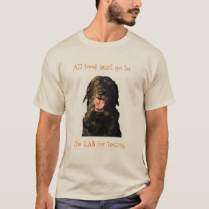 All food must go to the Lab Tee shirt