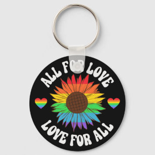 All For Love Love For All   Gay Pride Month Key Ring