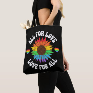 All For Love Love For All Gay Pride Month Tote Bag