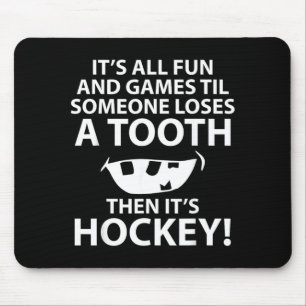 All Fun And Games Hockey Player Mouse Pad