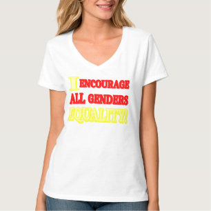 "ALL GENDERS EQUALITY" Expression Design. Buy Now T-Shirt