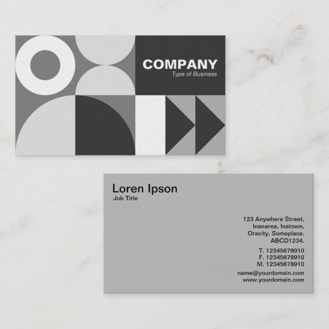 All Geometric v6 Business Card (Front/Back)