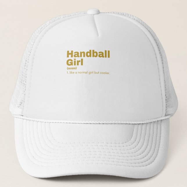 all Girl - Handball Trucker Hat (Front)