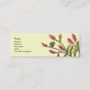 All Good Flowers card. Mini Business Card