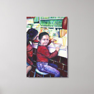 All Good Girls Get Ice Cream Canvas Print
