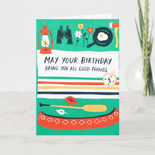 All Good Things Birthday Letterpress Card (Front)