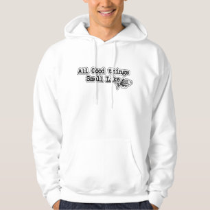 All Good things Smell Like Fish Funny Fishing Hoodie