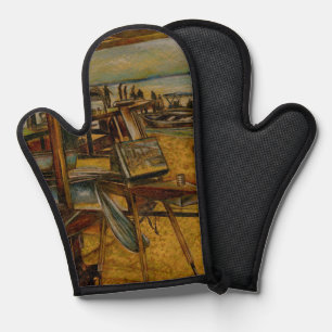 All Great Painting Starts with One Brush Stroke Oven Mitt