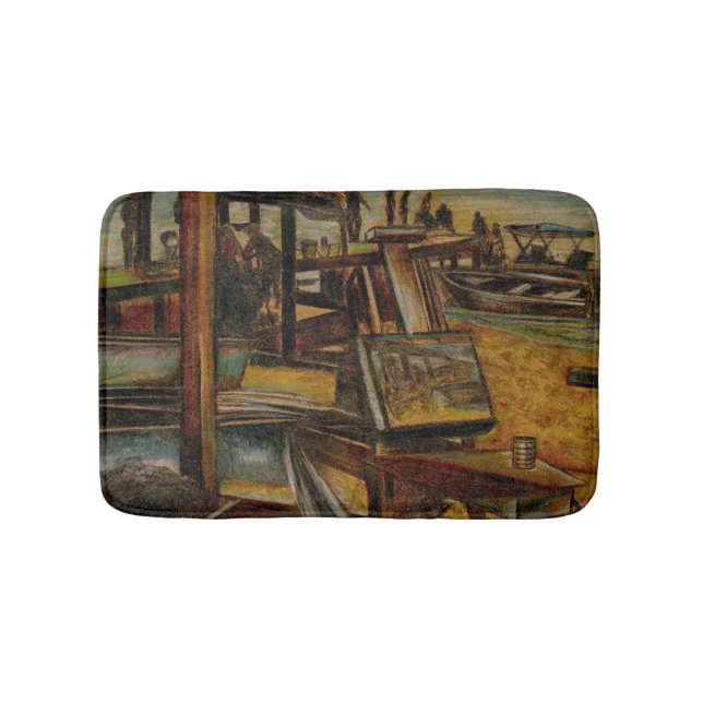 All Great Paintings Start with One Brush Stoke Bath Mat (Front)