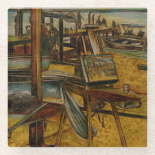All Great Paintings Start with One Brush Stoke Glass Coaster