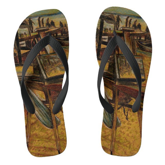 All Great Paintings Start with One Brush Stoke Jandals (Footbed)
