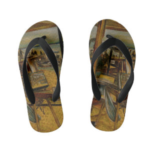 All Great Paintings Start with One Brush Stoke Kid's Jandals