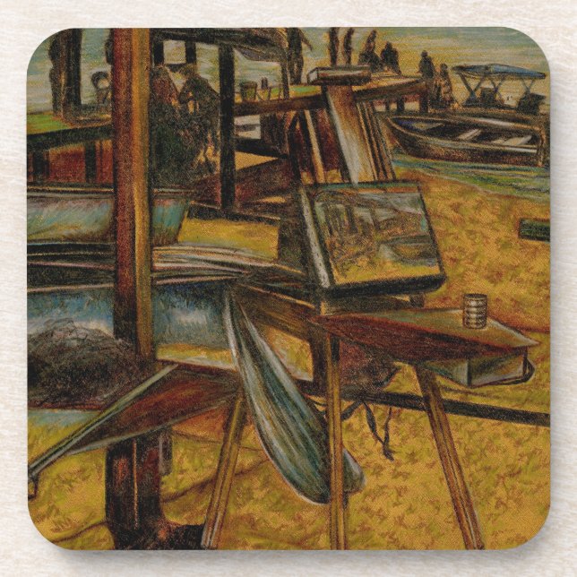 All Great Paintings Starts with One Brush Stoke Coaster (Front)