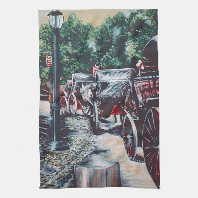 All Great Storms Announce themselves with a breeze Tea Towel (Vertical)