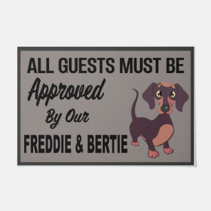 All Guests Must be Approved by Dog, Closing Gift Doormat