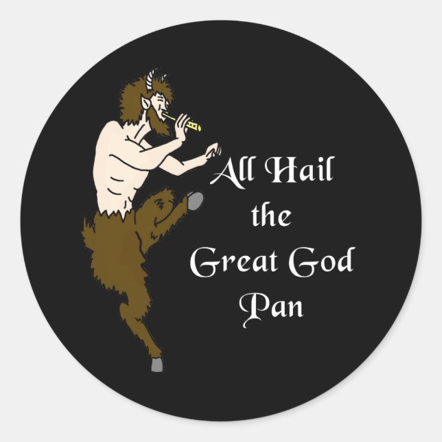 All Hail The Great God Pan Sticker (Front)
