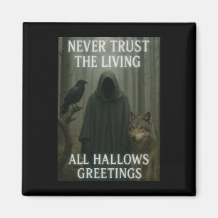 All Hallows Halloween Ghostly Magnet