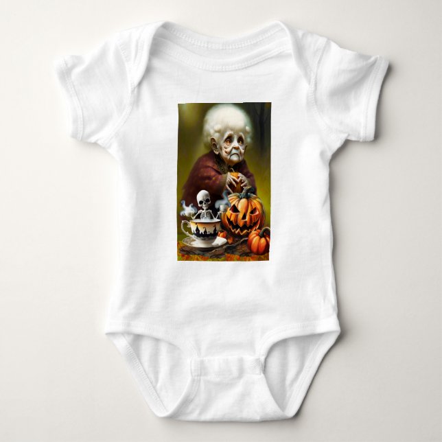 All Hallows Tea Time Baby Bodysuit (Front)