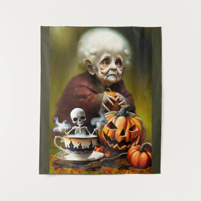 All Hallows Tea Time Tapestry (Front)