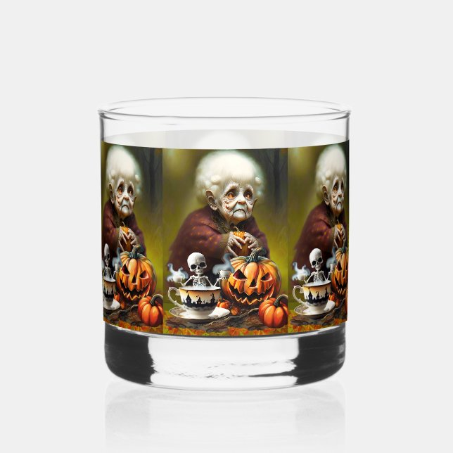 All Hallows Tea Time Whiskey Glass (Front)