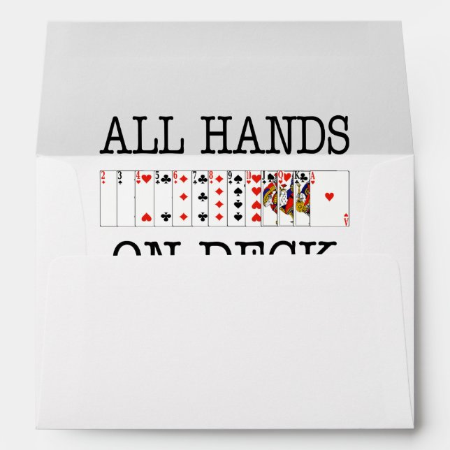 All Hands On Deck Playing Cards Envelopes (Back (Bottom))