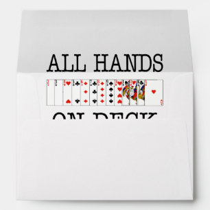 All Hands On Deck Playing Cards Envelopes