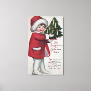 All Happiness at Christmas Tide Canvas Print