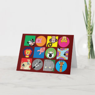 ALL HAPPY ANIMALS CARD