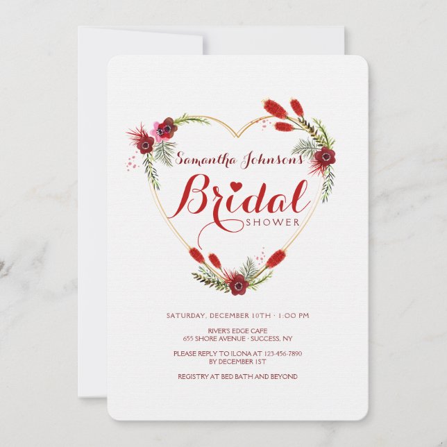 All Heart Bridal Shower Invitation (Front)