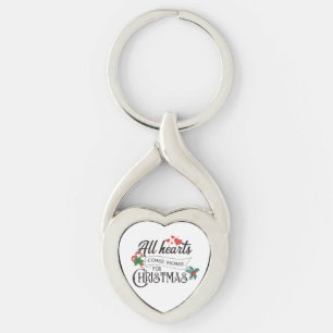 All hearts come home for Christmas Key Ring