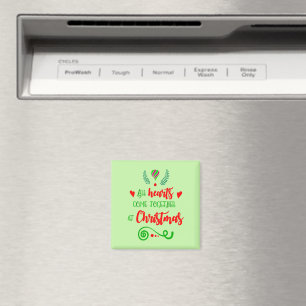 All Hearts Come Together At Christmas Holiday, ZSG Magnet
