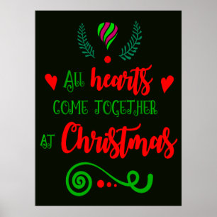 All Hearts Come Together At Christmas Holiday, ZSG Poster