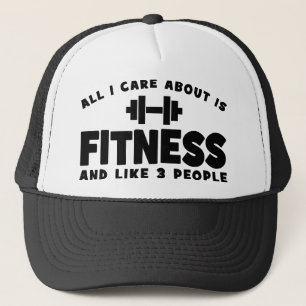 All I Care About Is Fitness - Funny Fitness Trucker Hat