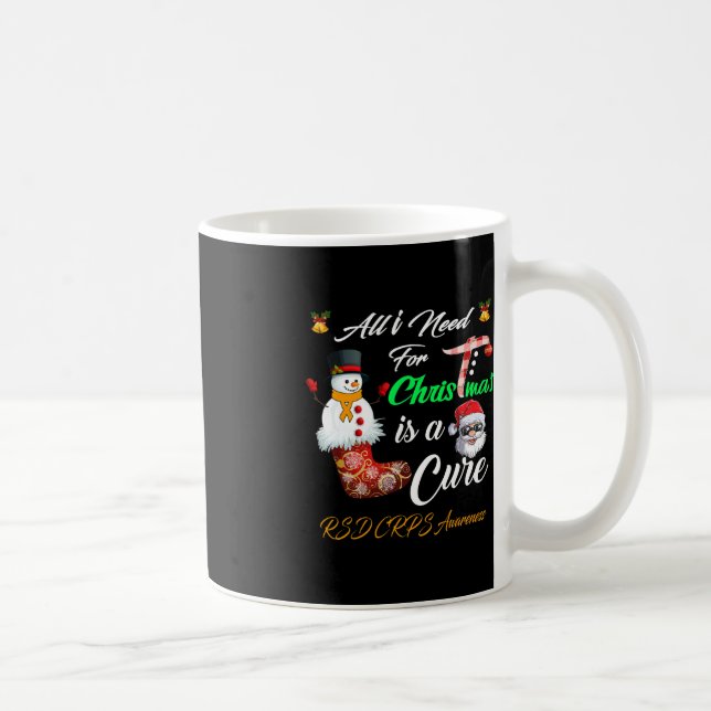 All i Need For Christmas is a Cure RSD CRPS Awaren Coffee Mug (Right)