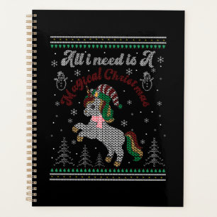 All I Need Is A Magical Christmas, Unicorn Planner