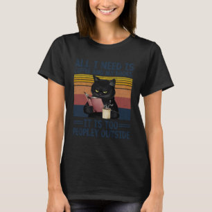 All I Need Is Coffee and My Books It Is Too People T-Shirt