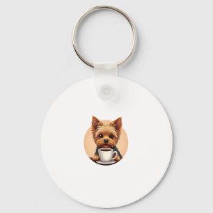 All I Need is Coffee and My Yorkie Key Ring