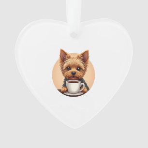 All I Need is Coffee and My Yorkie Ornament