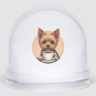 All I Need is Coffee and My Yorkie Snowglobe