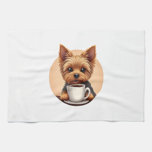 All I Need is Coffee and My Yorkie Tea Towel