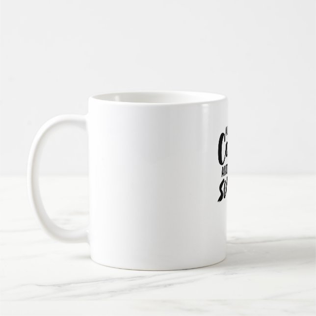 ALL I NEED IS COFFEE AND SUDOKU T-Shirt Coffee Mug (Left)